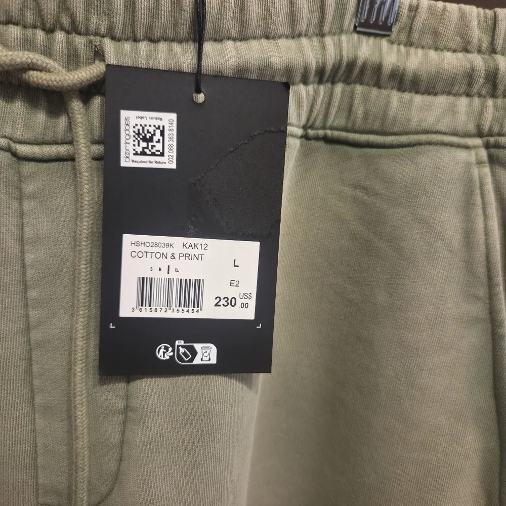 The Kooples Olive Men's Athletic Sweater Shorts